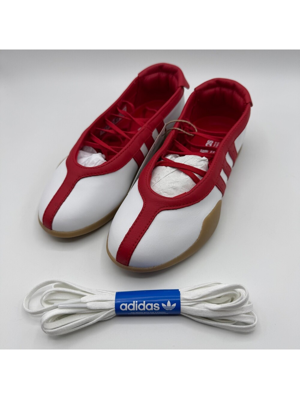 adidas Originals Taekwondo Mei Ballet White Red Women Size 5.5 JQ0960 NEW
